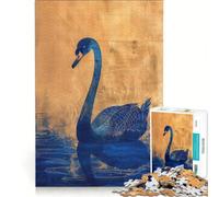 Rompecabezas de 1000 Piezas para Adultos: Cisne Elegante, Juguete Educativo, ejercita tu Cerebro y Tus Manos, cumpleaños 38x52cm