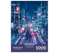 Rompecabezas De 1000 Piezas para Adultos City Lights at Night Rompecabezas para Adultos Análisis Práctico del Juego Y Lógica Interacción Entre Padres E Hijos 70x50cm/1000pcs