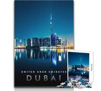 Rompecabezas de 1000 Piezas para Adultos, Ciudad de la Gloria de Dubái, Juegos Familiares, Actividades Familiares, Regalo de cumpleaños, tamaño 50x75cm