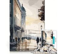 Rompecabezas de 1000 Piezas para Adultos Ciudad de Lisboa Portugal Juego Imposible Interacción Entre Padres e Hijos Lista de Deseos con Papá Noel 50x75cm