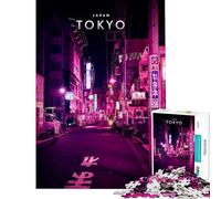 Rompecabezas de 1000 Piezas para Adultos Ciudad de Tokio Japón Juguete Intelectual Juego Educativo Divertido y humorístico Regalos de Amigo Invisible (tamaño 50x75cm)