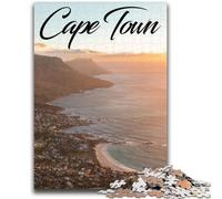 Rompecabezas de 1000 Piezas para Adultos, Ciudad del Cabo, 1000 Piezas, desafío de Inteligencia Cerebral, Juguetes adictivos para decoración del hogar (50x75cm)