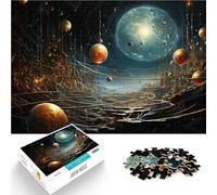 Rompecabezas de 1000 Piezas para Adultos Ciudad Estrella Juguetes de Juego para Regalo Familiar Interacción Entre Padres e Hijos 75x50cm