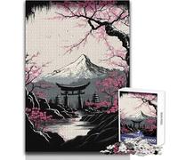 Rompecabezas de 1000 Piezas para Adultos, Ciudad Japonesa Antigua, diversión Familiar y Noche de Juegos, Regalo Divertido y Divertido, tamaño 50x75cm