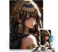 Rompecabezas de 1000 Piezas para Adultos Cleopatra Alivia el estrés Vacaciones en casa Matar el Tiempo Regalo de cumpleaños, Regalos 38x26cm