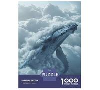 Rompecabezas De 1000 Piezas para Adultos Cloud Whale Dreamlike Jou Rompecabezas para Adultos Juegos De Relajación Regalo De Cumpleaños Interacción Entre Padres E Hijos 70x50cm/1000pcs