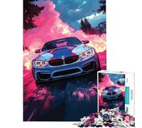 Rompecabezas de 1000 Piezas para Adultos Coche Deportivo artístico y Genial Juego Imposible para Juegos educativos desafío Juguete Ideas de Regalo Aprendizaje Educativo (Tamaño 75x50cm)
