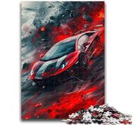 Rompecabezas de 1000 Piezas para Adultos, Coches Deportivos clásicos Coloridos, 1000 Piezas para Adultos, desafío de Inteligencia Cerebral, Juguetes adictivos para decoración del hogar (26x38cm)