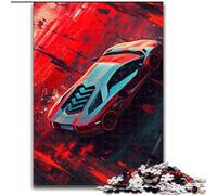 Rompecabezas de 1000 Piezas para Adultos, Coches Deportivos clásicos Coloridos de Madera, Navidad y Año Nuevo, 50x75cm para Juego Interactivo Familiar