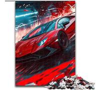 Rompecabezas de 1000 Piezas para Adultos: Coches Deportivos clásicos de Colores, Hecho de Madera, Ideal para Regalar en Navidad, cumpleaños, Halloween, Humor y Mucho más