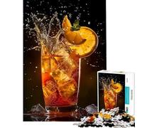 Rompecabezas de 1000 Piezas para Adultos Cóctel Long Island Un Reto para completar Pero Divertido y entretenido Juegos relajantes para Mayores de 14 años 38x52cm