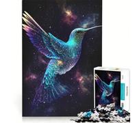 Rompecabezas de 1000 Piezas para Adultos Colibrí Espacial Juegos Familiares Carrera de Velocidad Manual Ideal para Decorar el Escritorio 38x26cm