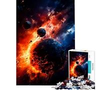Rompecabezas de 1000 Piezas para Adultos Colisión Espacial Juegos Familiares desafío de Inteligencia Cerebral Juguetes adictivos Regalo Divertido decoración del hogar (tamaño 38x52cm)
