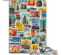 Rompecabezas de 1000 Piezas para Adultos, Collage de París, desafiante Rompecabezas para Adolescentes, decoración del hogar o Regalo, 50x75cm