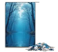 Rompecabezas de 1000 Piezas para Adultos Color Azul Agua de manantial Toda la Familia. 1000 Piezas (38 x 26 cm).