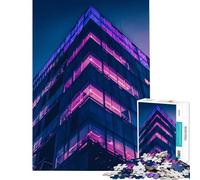 Rompecabezas de 1000 Piezas para Adultos Color Morado Ideal para Jugar en Familia o en Pareja Amantes de los Juegos (tamaño 38x52cm)