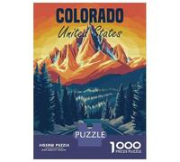 Rompecabezas De 1000 Piezas para Adultos Colorado Mountain Road Trip Rompecabezas para Adultos Juguetes Antiestrés Difícil Difícil Y Desafiante 52x38cm/1000pcs