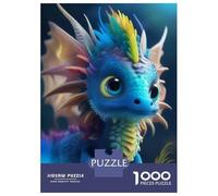 Rompecabezas De 1000 Piezas para Adultos Colorful Baby Dragon Toy Rompecabezas para Adultos Juegos Relajantes Pero Divertidos Y Humorísticos Juego Desafiante Regalos 52x38cm/1000pcs
