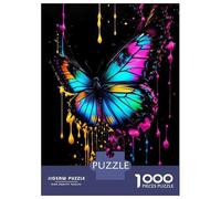 Rompecabezas De 1000 Piezas para Adultos Colorful Butterfly Wall Art Rompecabezas para Adultos Juegos Familiares Una Obra De Arte Ayuda A Ejercitar El Cerebro 52x38cm/1000pcs