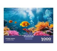 Rompecabezas De 1000 Piezas para Adultos Colorful Coral Reef with Tropical Fish Rompecabezas para Adultos Juegos Relajantes Desafío Difícil Reducción del Estrés Regalos 70x50cm/1000pcs