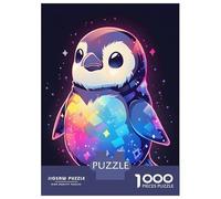 Rompecabezas De 1000 Piezas para Adultos Colorful Cute Penguin Rompecabezas para Adultos: Análisis Práctico del Juego Y Lógica, Toda La Familia 52x38cm/1000pcs