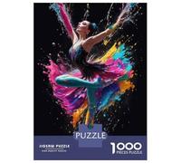 Rompecabezas De 1000 Piezas para Adultos Colorful Dance Art Print Rompecabezas para Adultos Juguetes Antiestrés para La Diversión Familiar Actividades Divertidas En Casa 70x50cm/1000pcs
