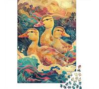 Rompecabezas De 1000 Piezas para Adultos Colorful Duck Illustration Rompecabezas para Adultos Juegos Familiares Que Mejoran La Memoria Interacción Entre Padres E Hijos 70x50cm/1000pcs