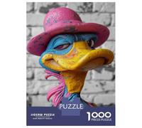Rompecabezas De 1000 Piezas para Adultos Colorful Duck Statue for Sale Rompecabezas para Adultos Juegos Familiares Decoración del Hogar Desafío Educativo 38x26cm/1000pcs