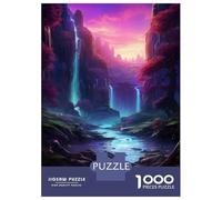 Rompecabezas De 1000 Piezas para Adultos Colorful Fantasy Landscape Rompecabezas para Adultos Juegos De Relajación Regalo De Cumpleaños Interacción Entre Padres E Hijos 38x26cm/1000pcs
