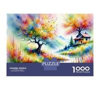 Rompecabezas De 1000 Piezas para Adultos Colorful Fantasy Landscape Rompecabezas para Adultos Juegos Familiares Que Mejoran La Memoria Interacción Entre Padres E Hijos 38x26cm/1000pcs