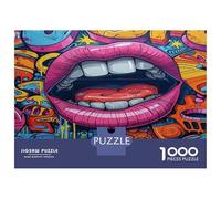 Rompecabezas De 1000 Piezas para Adultos Colorful Graffiti Art Print Rompecabezas para Adultos Juego De Ingenio para La Diversión Familiar Cumpleaños 70x50cm/1000pcs
