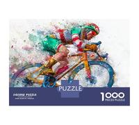 Rompecabezas De 1000 Piezas para Adultos Colorful Mountain Bike Art Rompecabezas para Adultos Juegos De Relajación Análisis Y Lógica Regalos para Amigos Y Familiares 52x38cm/1000pcs