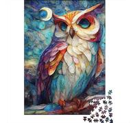 Rompecabezas De 1000 Piezas para Adultos Colorful Owl Art Print-6 Rompecabezas para Adolescentes Juguetes De Bricolaje Desafío Difícil Juego Desafiante Regalos 52x38cm/1000pcs