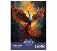 Rompecabezas De 1000 Piezas para Adultos Colorful Phoenix Bird Fire Rompecabezas para Adultos Juguete Decoración De Pared Regalos para Mujeres Difícil Y Desafiante 70x50cm/1000pcs