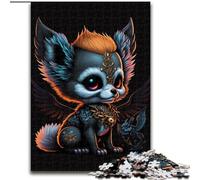 Rompecabezas de 1000 Piezas para Adultos, Colorido Chihuahua Pirata de Madera, Ideal para Decorar o como Regalo de cumpleaños, 50x75cm, desafiante Rompecabezas, Juguete Relajante para Adolescentes