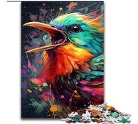 Rompecabezas de 1000 Piezas para Adultos,Colorido,con diseño de gorrión. Rompecabezas de 1000 Piezas para Adultos,un desafiante Arte DIY para entusiastas, Relajarse (50x75cm).