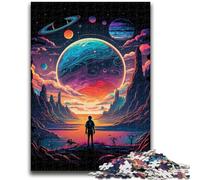 Rompecabezas de 1000 Piezas para Adultos, Colorido, exploración de Planetas, Juguetes educativos, decoración única para el hogar y Regalos para Mayores de 14 años, 50x75cm