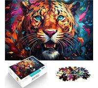 Rompecabezas de 1000 piezas para adultos, colorido leopardo legendario, decoración del hogar, ideas de regalo, 19.7 x 29.5 pulgadas para adolescentes a partir de 14 años