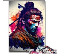 Rompecabezas de 1000 Piezas para Adultos,Colorido Ninja japonés de Madera, Mayores de 14 años,50x75cm,manualidad Divertida para Toda la Familia,Ideal para cumpleaños y Vacaciones