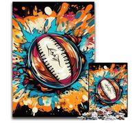 Rompecabezas de 1000 Piezas para Adultos, Colorido Rompecabezas de Madera de Rugby, Juego Interactivo Familiar, Apto para Mayores de 14 años, 50x75cm/19,68x29,52 Pulgadas.