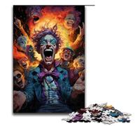 Rompecabezas de 1000 Piezas para Adultos Colorido Rompecabezas psicodélico de gánsteres y Zombis Un Juego desafiante una Obra de Arte Ideal para Adolescentes de 14 años en adelante (tamaño 75x50cm)