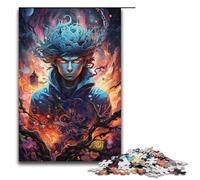 Rompecabezas de 1000 Piezas para Adultos Colorido Rompecabezas psicodélico Ninja para Juego Educativo desafío Juguete Obra de Arte Regalo 1000 Piezas (38 x 26 cm)