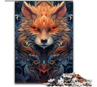 Rompecabezas de 1000 Piezas para Adultos,Colorido Shiba Inu,Hecho de Madera, divertirse en Familia en cumpleaños y Navidad,50x75cm,una Atractiva Actividad de Noche de Juegos en Familia