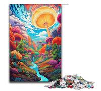 Rompecabezas de 1000 Piezas para Adultos Colorido y psicodélico de un paraíso Griego cumpleaños para Adolescentes a Partir de 14 años (38 x 26 cm).