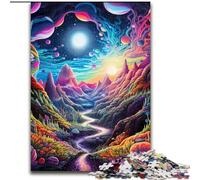 Rompecabezas de 1000 Piezas para Adultos, Coloridos astronautas, de cartón, Ideal para Oficina, Dormitorio y Sala de Estar 1000 Piezas(26x38cm)