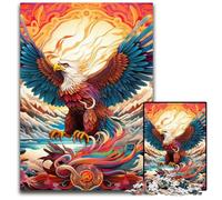 Rompecabezas de 1000 Piezas para Adultos, Coloridos Rompecabezas de cartón de águila, Rompecabezas de Alta dificultad para Adolescentes, 26x38cm/10,23x14,96 Pulgadas