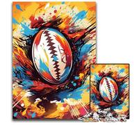 Rompecabezas de 1000 Piezas para Adultos, Coloridos Rompecabezas de cartón de Rugby, Ideal para decoración y Regalo de acertijos, 26x38cm/10,23x14,96 Pulgadas