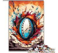 Rompecabezas de 1000 Piezas para Adultos, Coloridos Rompecabezas de cartón de Rugby, tamaño 26x38cm, desafiante Rompecabezas - Juguete Relajante para Adolescentes