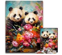 Rompecabezas de 1000 Piezas para Adultos, Coloridos Rompecabezas de Pandas, desafiantes Rompecabezas para Adolescentes, Juego Interactivo Divertido para Toda la Familia, 50x75cm/19,68x29,52 Pulgadas.