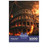 Rompecabezas De 1000 Piezas para Adultos Colosseum in Flames-1 Rompecabezas para Adultos Juego Práctico Decoración del Hogar Regalos De Cumpleaños Y Únicos 38x26cm/1000pcs